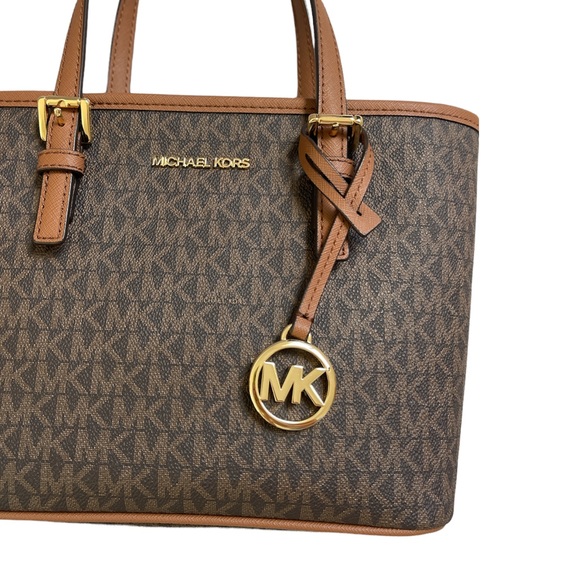 Michael Kors Tote Bag Jet Set Travel Extra-Small Logo Top-Zip - Picture 6 of 16